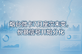 烟台微卡7月座次未变,份额信号开始分化