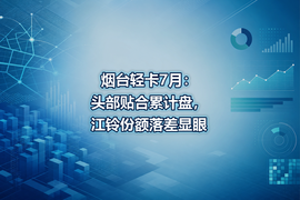 烟台轻卡7月:头部贴合累计盘,江铃份额落差显眼