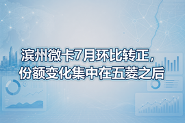 滨州微卡7月环比转正，份额变化集中在五菱之后
