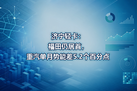 济宁轻卡:福田仍居首,重汽单月势能差5.2个百分点