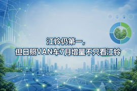 江铃仍第一,但日照VAN车7月增量不只看江铃