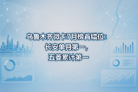 乌鲁木齐微卡7月榜首错位:长安单月第一,五菱累计第一