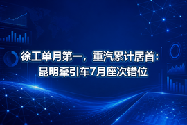 徐工单月第一,重汽累计居首:昆明牵引车7月座次错位