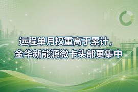 远程单月权重高于累计,金华新能源微卡头部更集中
