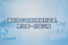 湖州微卡7月月榜换到五菱,累计第一仍是远程