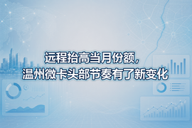 远程抬高当月份额，温州微卡头部节奏有了新变化