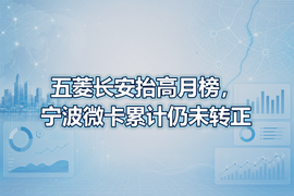 五菱长安抬高月榜,宁波微卡累计仍未转正