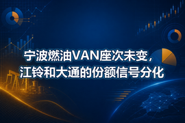 宁波燃油VAN座次未变，江铃和大通的份额信号分化