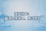 重庆微卡:鑫源月榜第二、累计第四