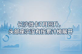 长沙微卡7月回升，头部座次没有按累计榜展开