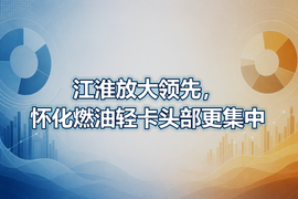 江淮放大领先,怀化燃油轻卡头部更集中