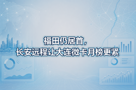 福田仍居首,长安远程让大连微卡月榜更紧