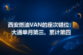 西安燃油VAN的座次错位:大通单月第三、累计第四