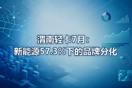 渭南轻卡7月:新能源57.3%下的品牌分化
