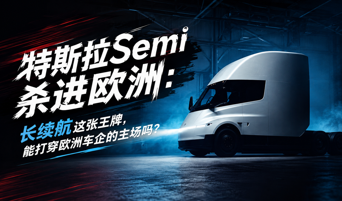 特斯拉Semi杀进欧洲:长续航这张王牌 能打穿欧洲车企的主场吗?