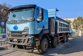 乘龙H5 8×4轻量化纯电自卸车：续航承载双优 资源运输实力派