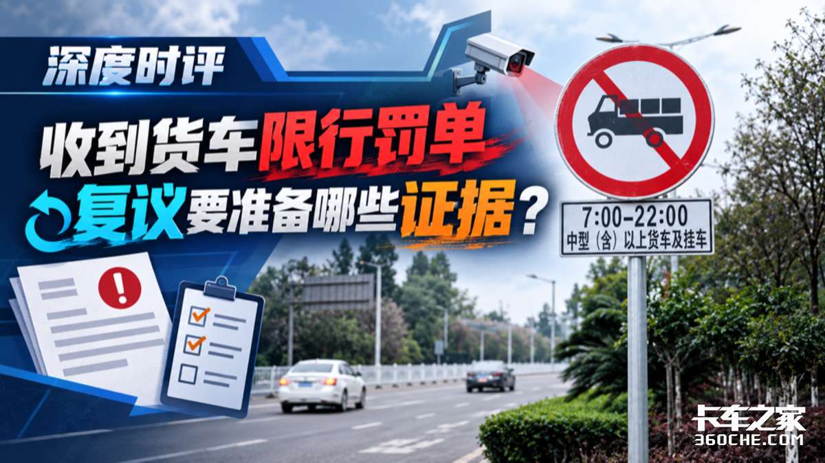 货车限行罚单想复议,证据要这样准备