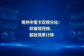 亳州中重卡双榜分化：欧曼领月榜，解放领累计榜