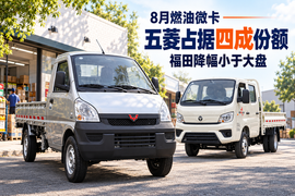 8月燃油微卡：五菱占四成，福田降幅小于大盘