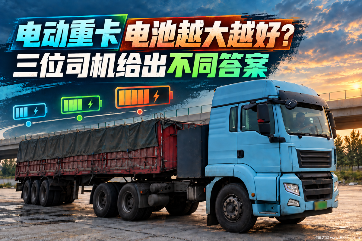 电动重卡电池越大越好?司机给出答案
