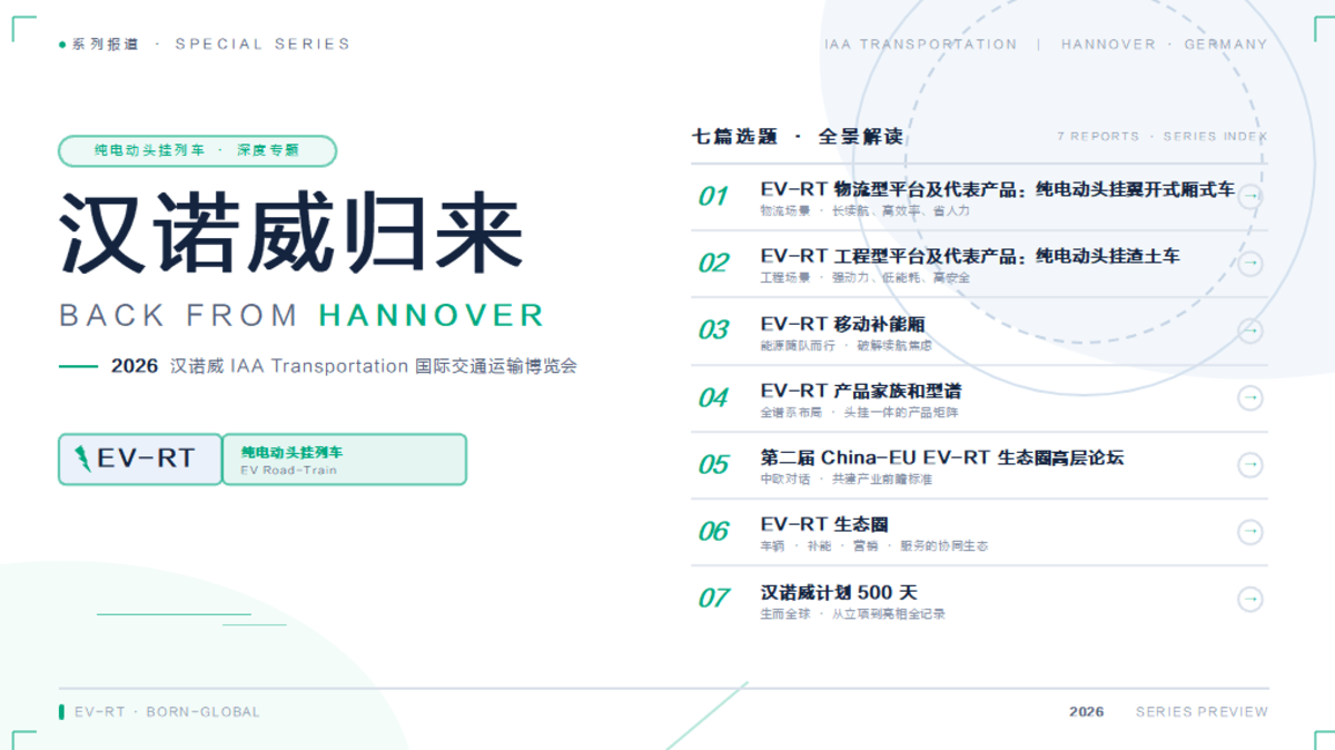 【汉诺威归来】专题报道六|构建 EV-RT 生态圈,中集车辆的使命、落子与底气