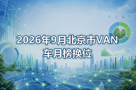 2026年9月北京市VAN车月榜换位