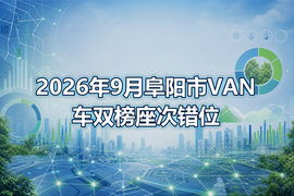 2026年9月阜阳市VAN车双榜座次错位