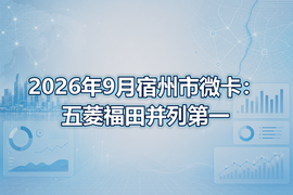 2026年9月宿州市微卡：五菱福田并列第一