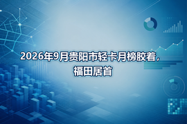 2026年9月贵阳市轻卡月榜胶着，福田居首
