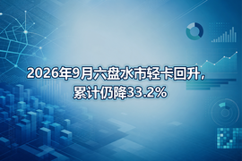 2026年9月六盘水市轻卡回升，累计仍降33.2%