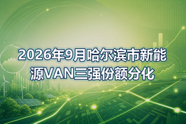 2026年9月哈尔滨市新能源VAN三强份额分化
