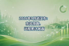 2026年9月武汉市：东风领跑，远程累计居首