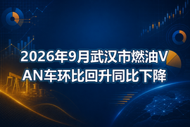 2026年9月武汉市燃油VAN车环比回升同比下降