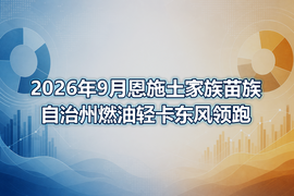 2026年9月恩施土家族苗族自治州燃油轻卡东风领跑