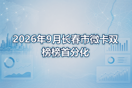 2026年9月长春市微卡双榜榜首分化