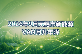 2026年9月无锡市新能源VAN月升年降