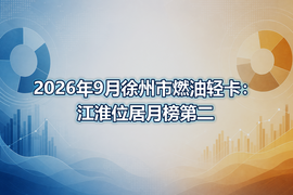 2026年9月徐州市燃油轻卡：江淮位居月榜第二