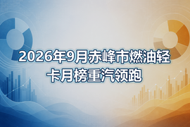 2026年9月赤峰市燃油轻卡月榜重汽领跑