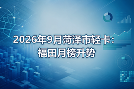 2026年9月菏泽市轻卡：福田月榜升势