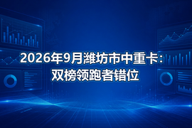2026年9月潍坊市中重卡:双榜领跑者错位