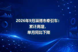 2026年9月淄博市牵引车:累计高增,单月同比下降