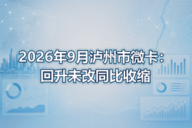 2026年9月泸州市微卡：回升未改同比收缩