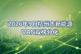 2026年9月杭州市新能源VAN双榜分化