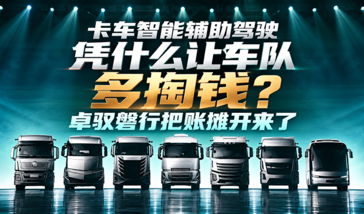 卡车智能辅助驾驶,凭什么让车队多掏钱?卓驭磐行把账摊开来了